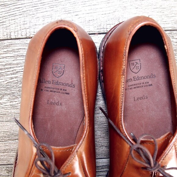 Allen Edmonds LEEDS 10.5 B Narrow Walnut * add $15 new Cedar Trees main image 5